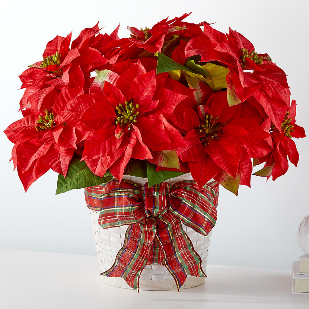 Happiest Holidays Poinsettia – Flowers By Sue, Bullard TX