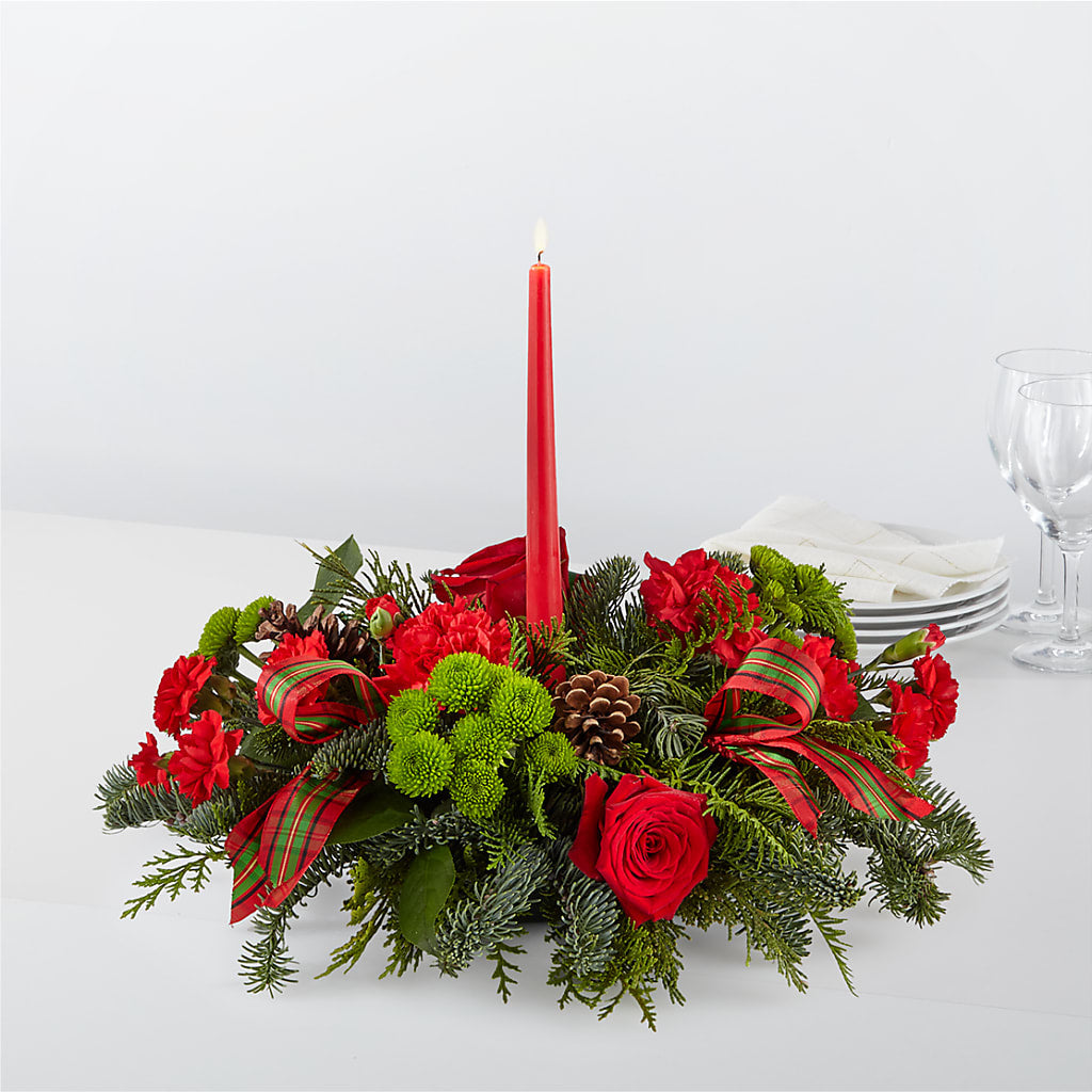 By the Candlelight Centerpiece – Flowers By Sue, Bullard TX