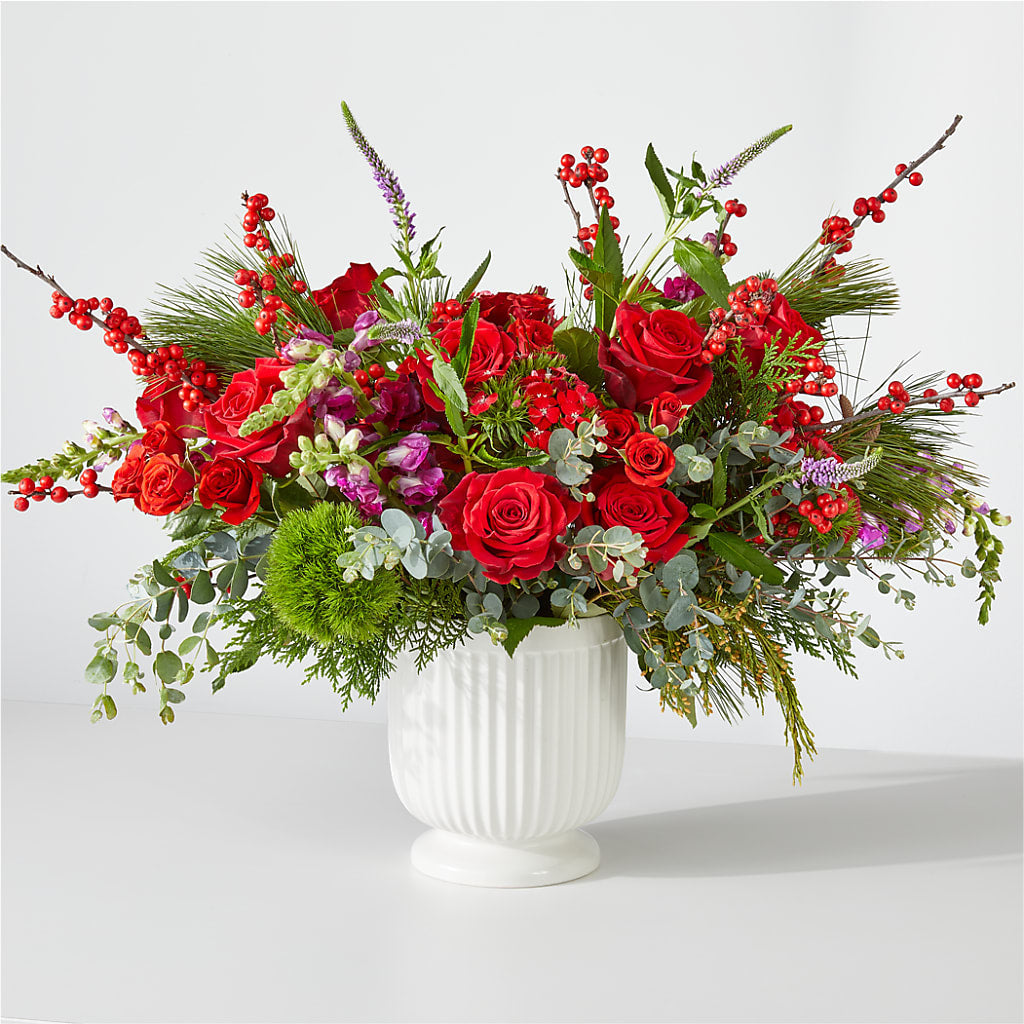 Big Red Bow Bouquet – Flowers By Sue, Bullard TX