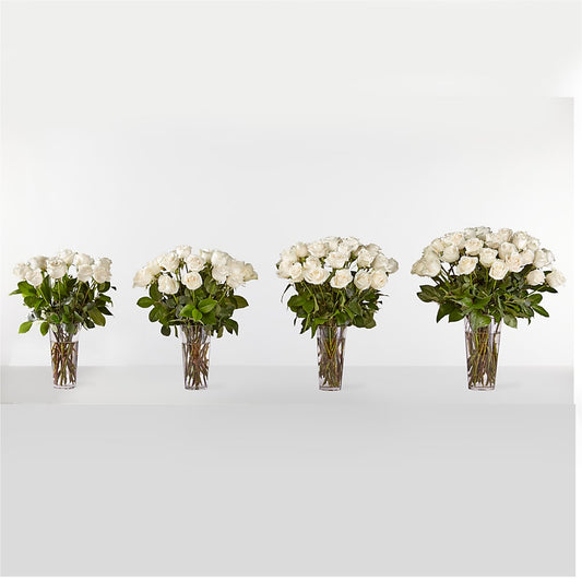 Long Stem White Rose Bouquet – Flowers By Sue, Bullard TX