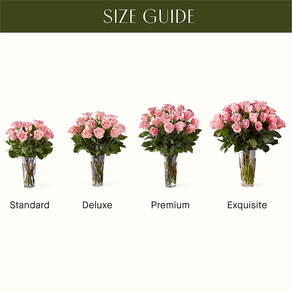 Long Stem Pink Rose Bouquet – Flowers By Sue, Bullard TX