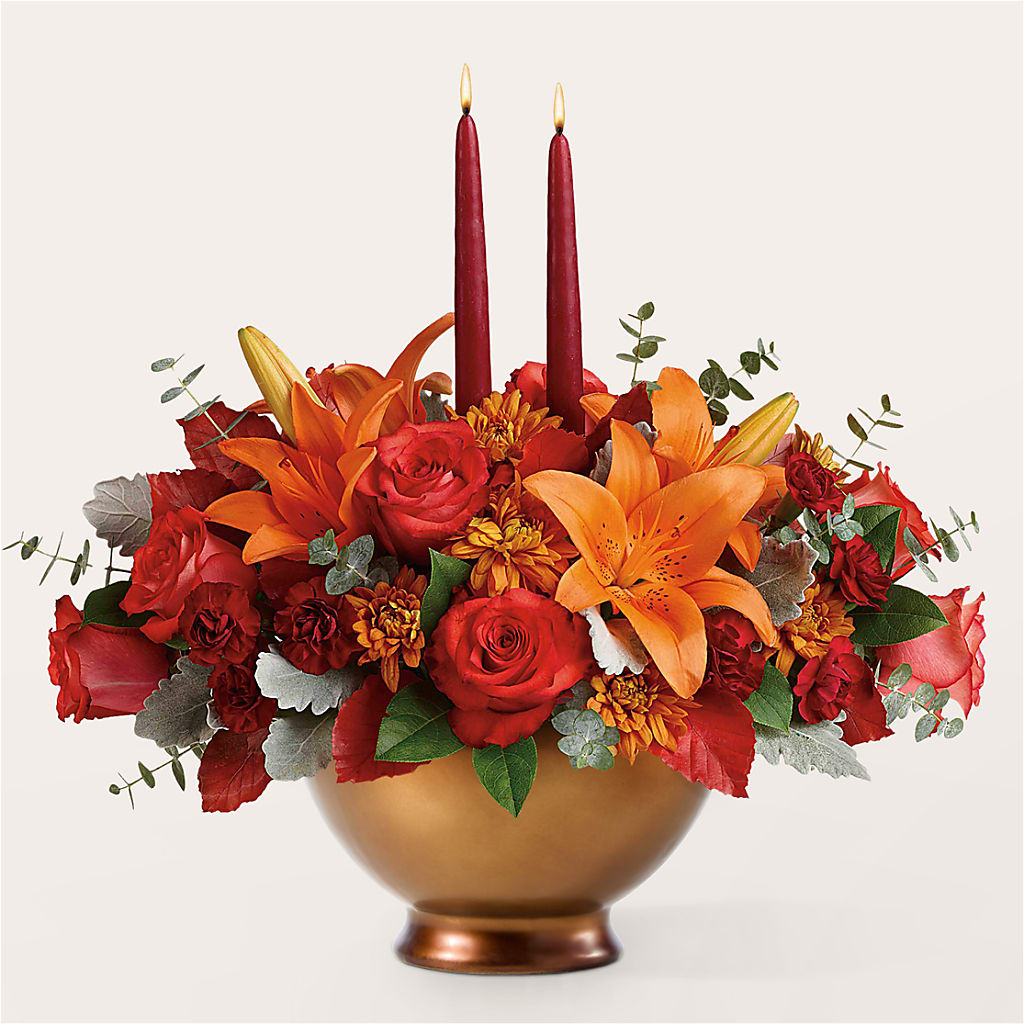 Fruits of Fall Centerpiece – Flowers By Sue, Bullard TX