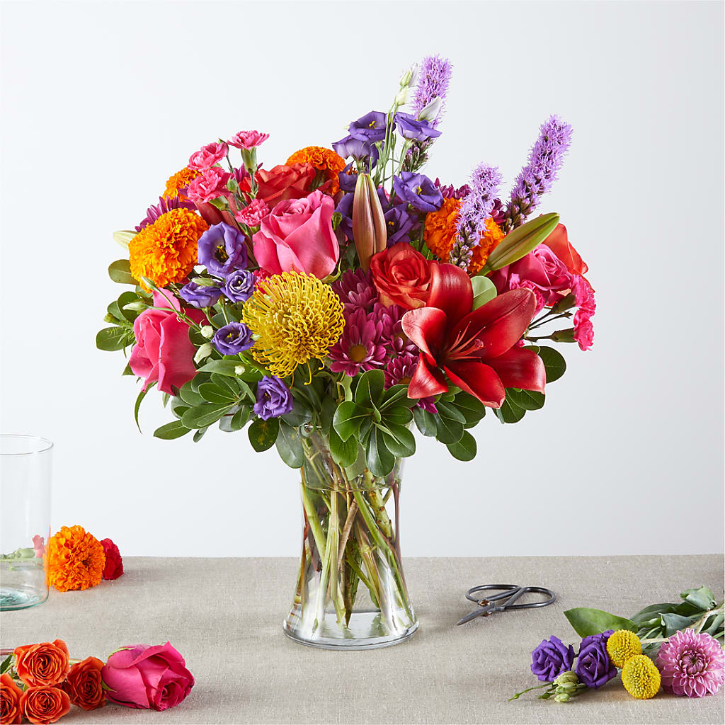 Feast of Color – A Florist Original – Flowers By Sue, Bullard TX