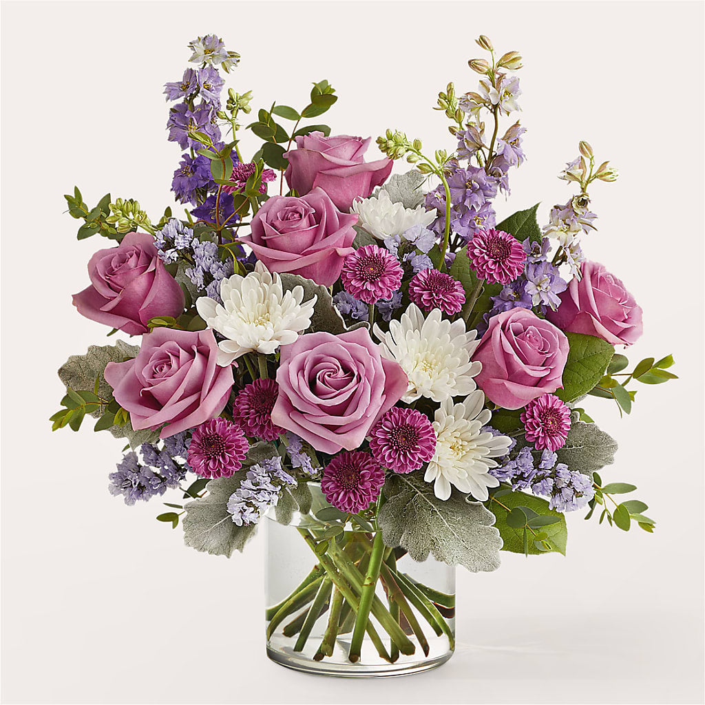 Violet Frost Bouquet – Flowers By Sue, Bullard TX