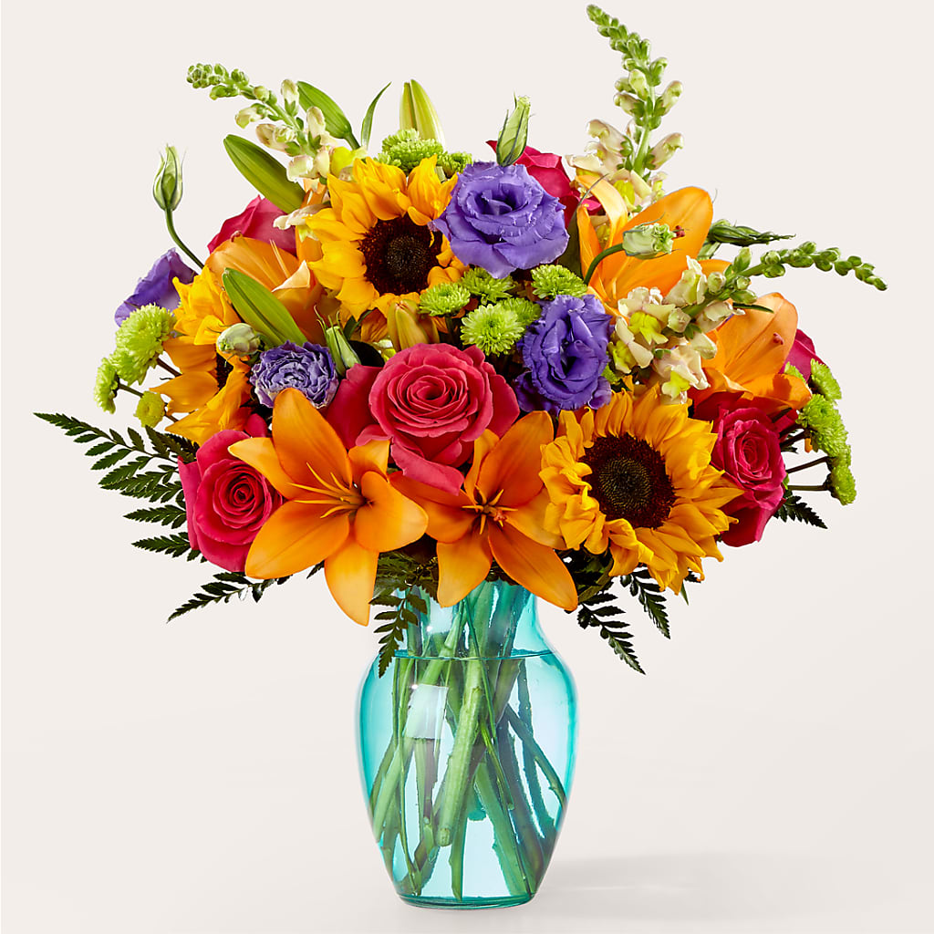 Double Rainbow Bouquet – Flowers By Sue, Bullard TX