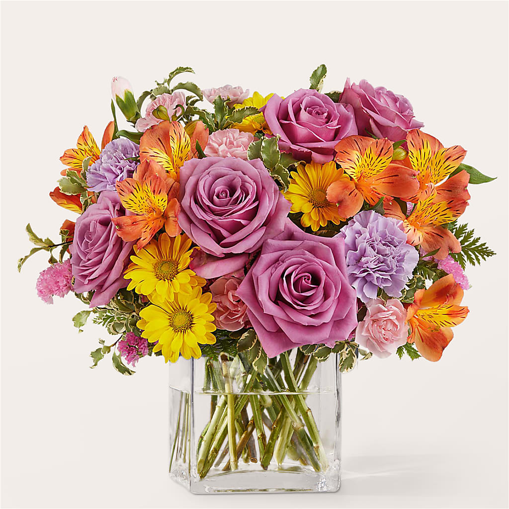 Shades of Happiness Bouquet – Flowers By Sue, Bullard TX