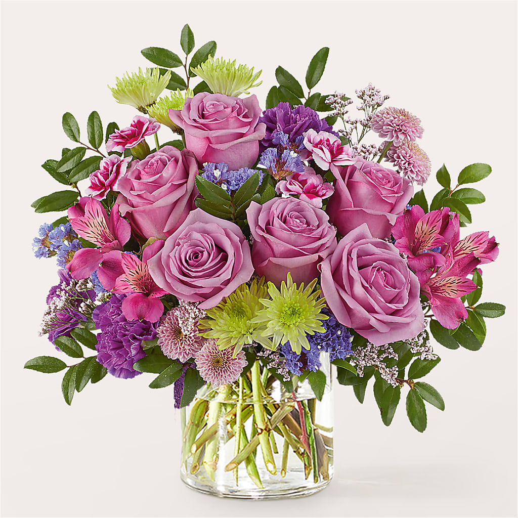Glass Half Full Bouquet – Flowers By Sue, Bullard TX