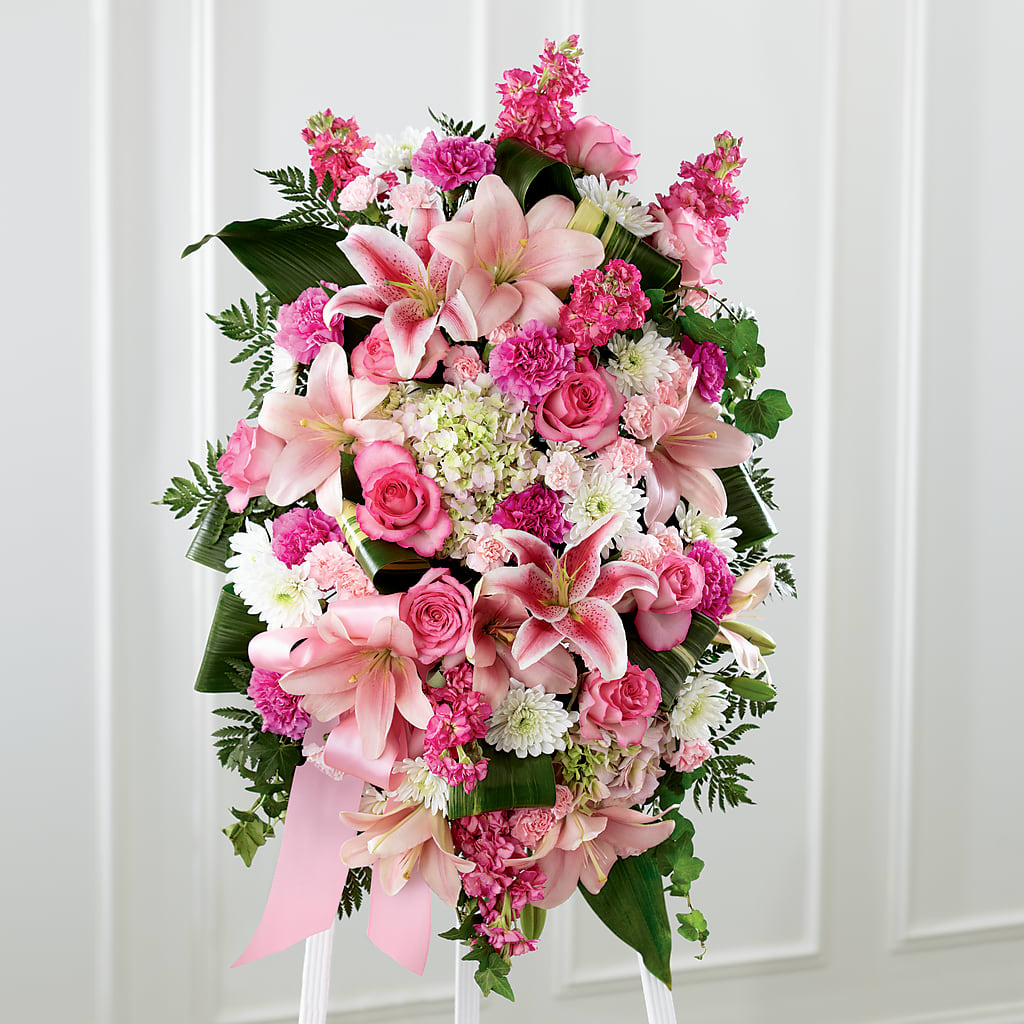 Comforting Standing Spray – Flowers By Sue, Bullard TX