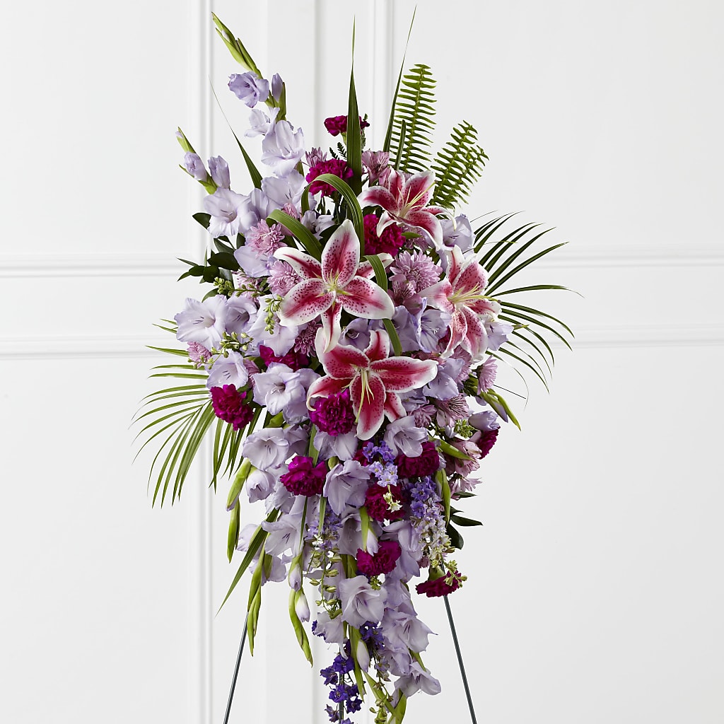 Tender Touch Standing Spray – Flowers By Sue, Bullard TX