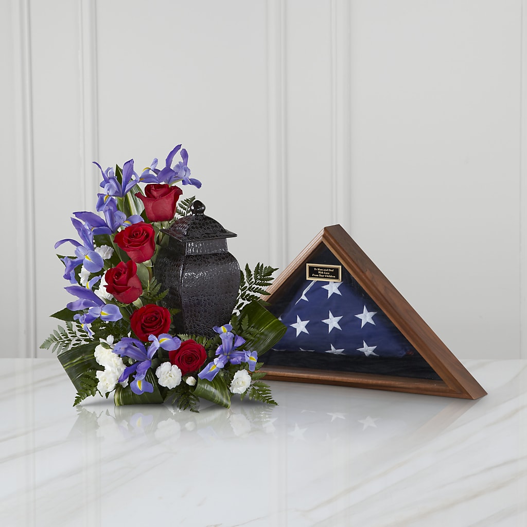 Patriotic Tribute Arrangement – Flowers By Sue, Bullard TX