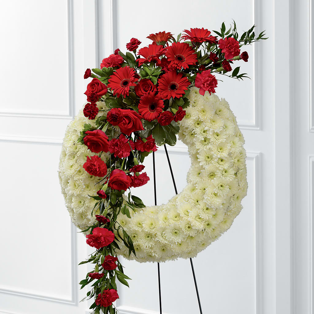 Graceful Tribute Wreath – Flowers By Sue, Bullard TX