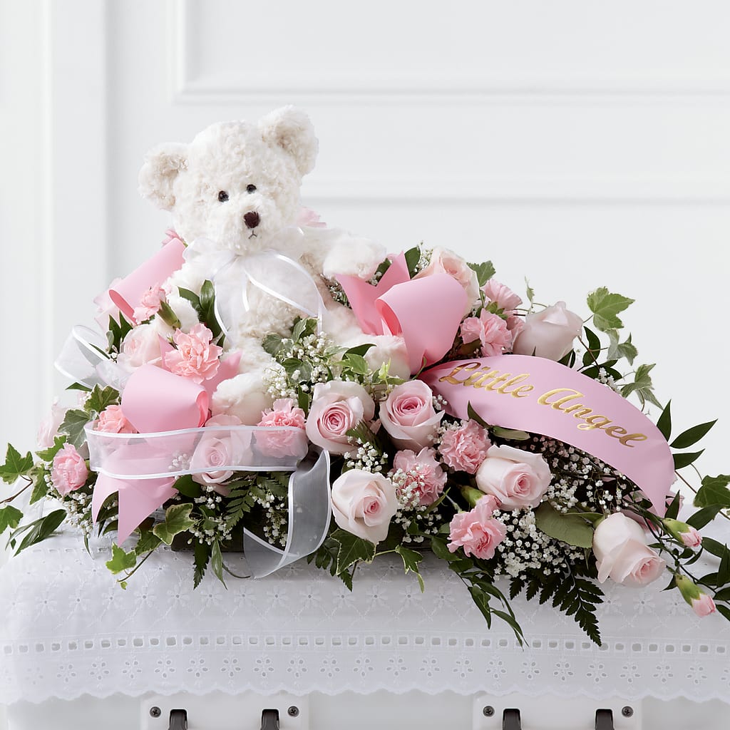 Touch of Sympathy Casket Spray – Flowers By Sue, Bullard TX