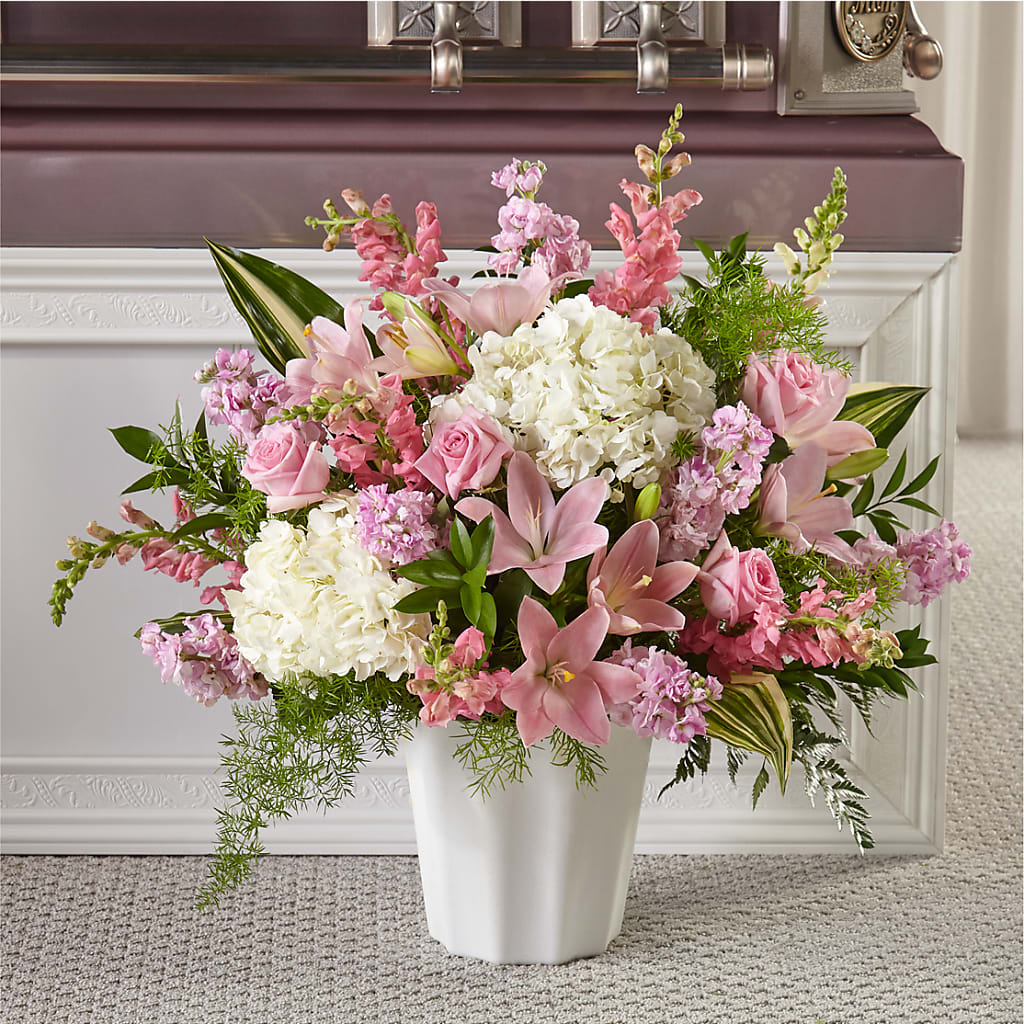 Simply Serene Floor Basket – Flowers By Sue, Bullard TX
