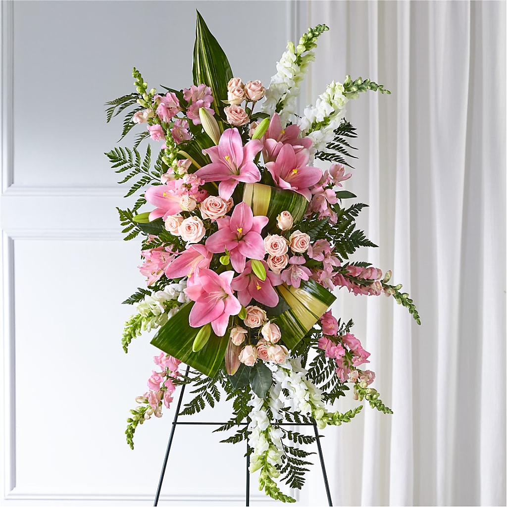 Elegant Embrace Standing Spray – Flowers By Sue, Bullard TX