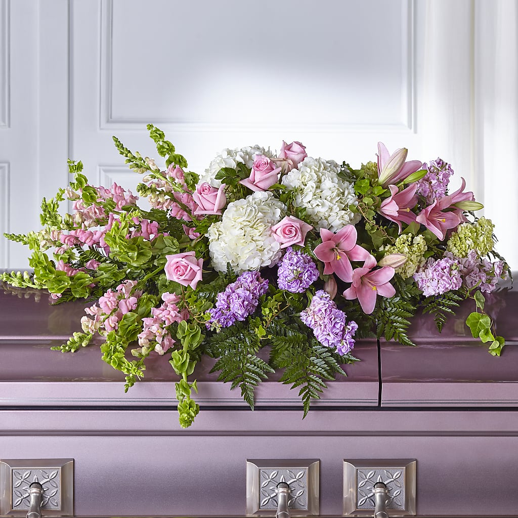 Life's Gratitude Casket Spray – Flowers By Sue, Bullard TX