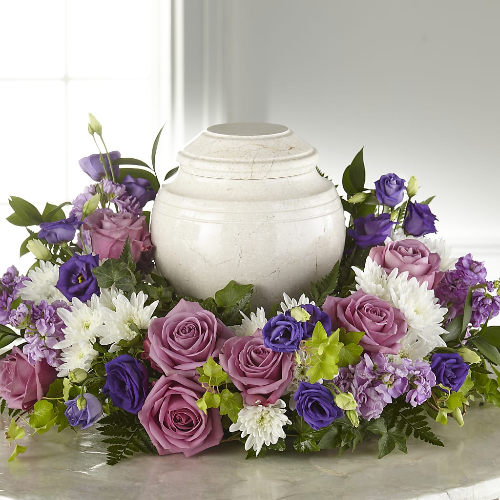 Blooming Sympathy Cremation Adornment – Flowers By Sue, Bullard TX