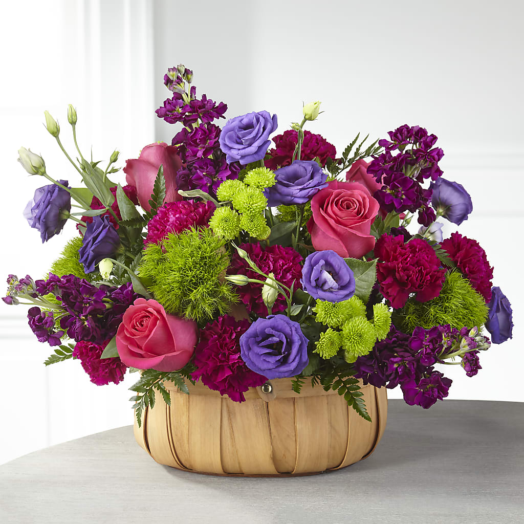 Serene Sanctuary Basket – Flowers By Sue, Bullard TX
