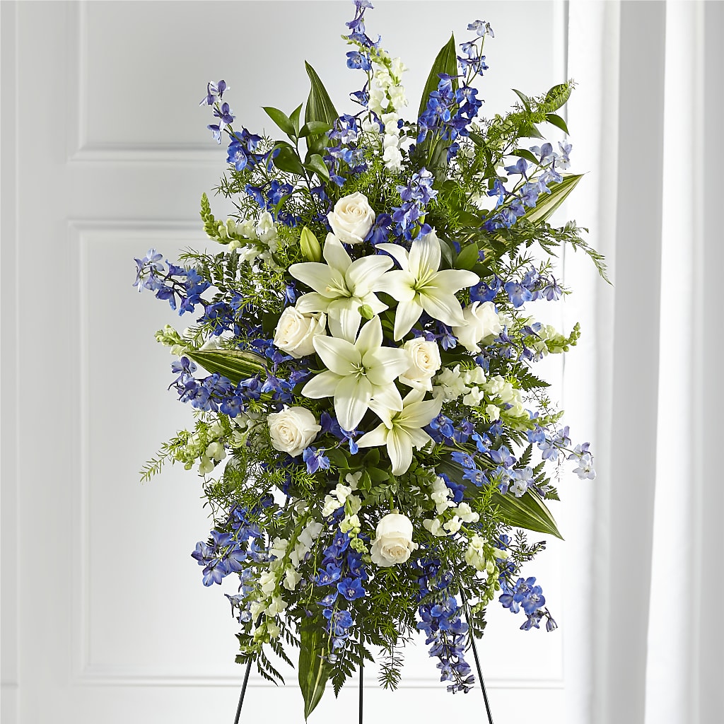 Faithful Friend Standing Spray – Flowers By Sue, Bullard TX