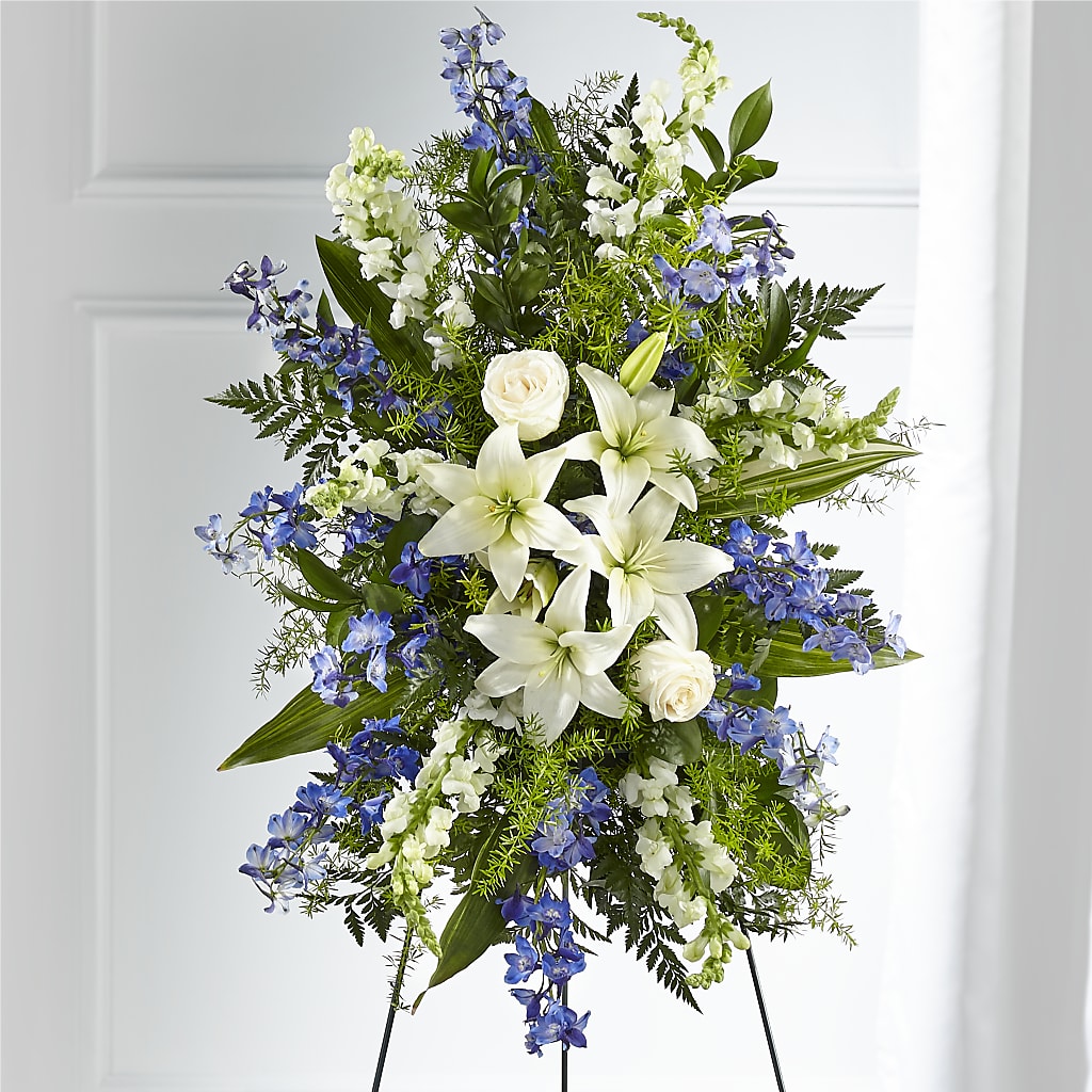 Faithful Friend Standing Spray – Flowers By Sue, Bullard TX
