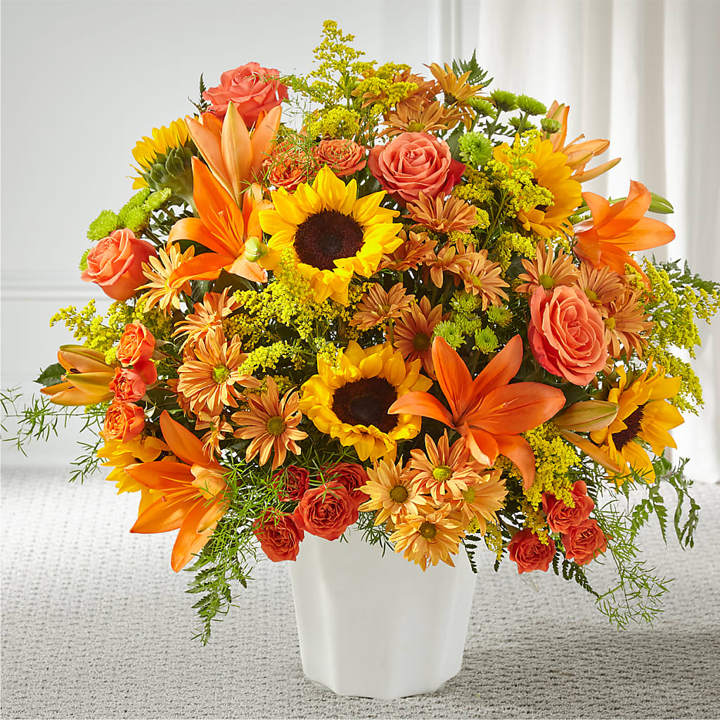 Harvest Thoughts Floor Basket – Flowers By Sue, Bullard TX