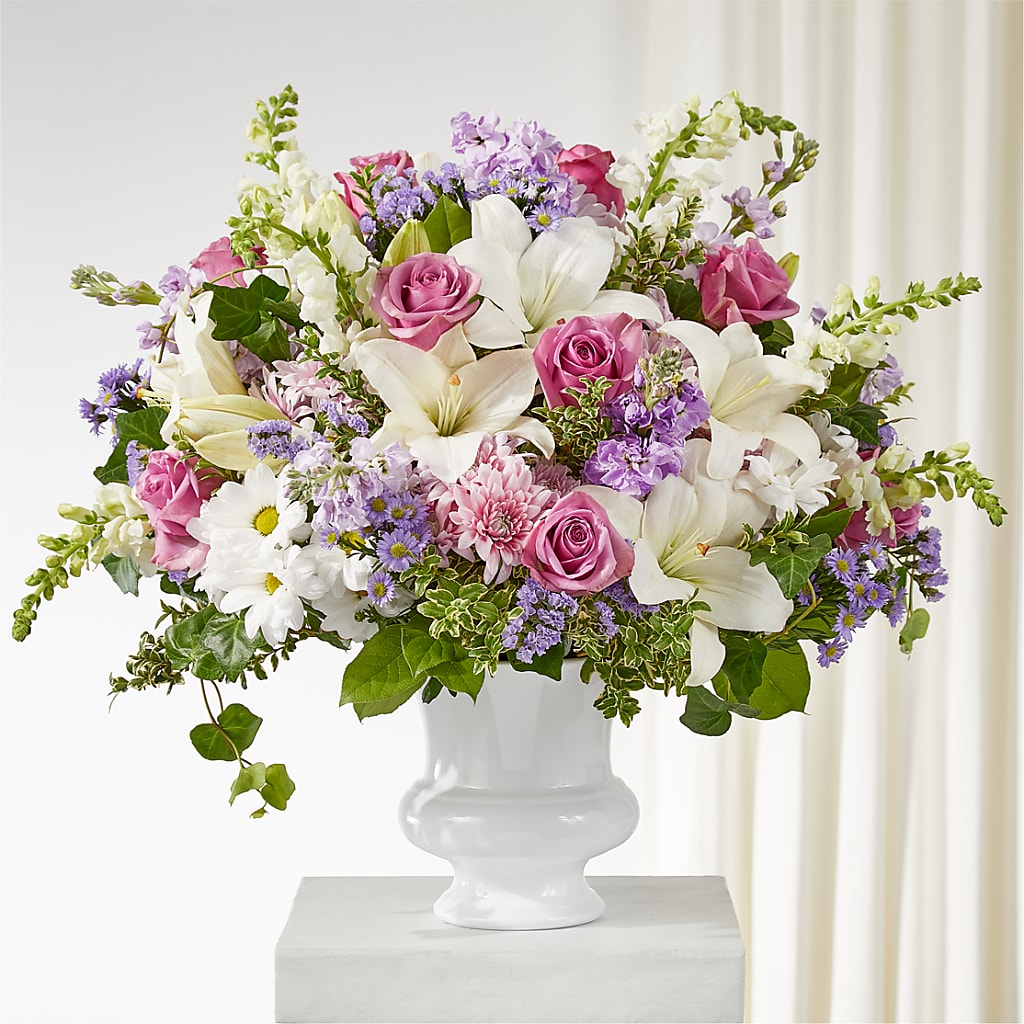 Remarkable Life Urn Arrangement – Flowers By Sue, Bullard TX