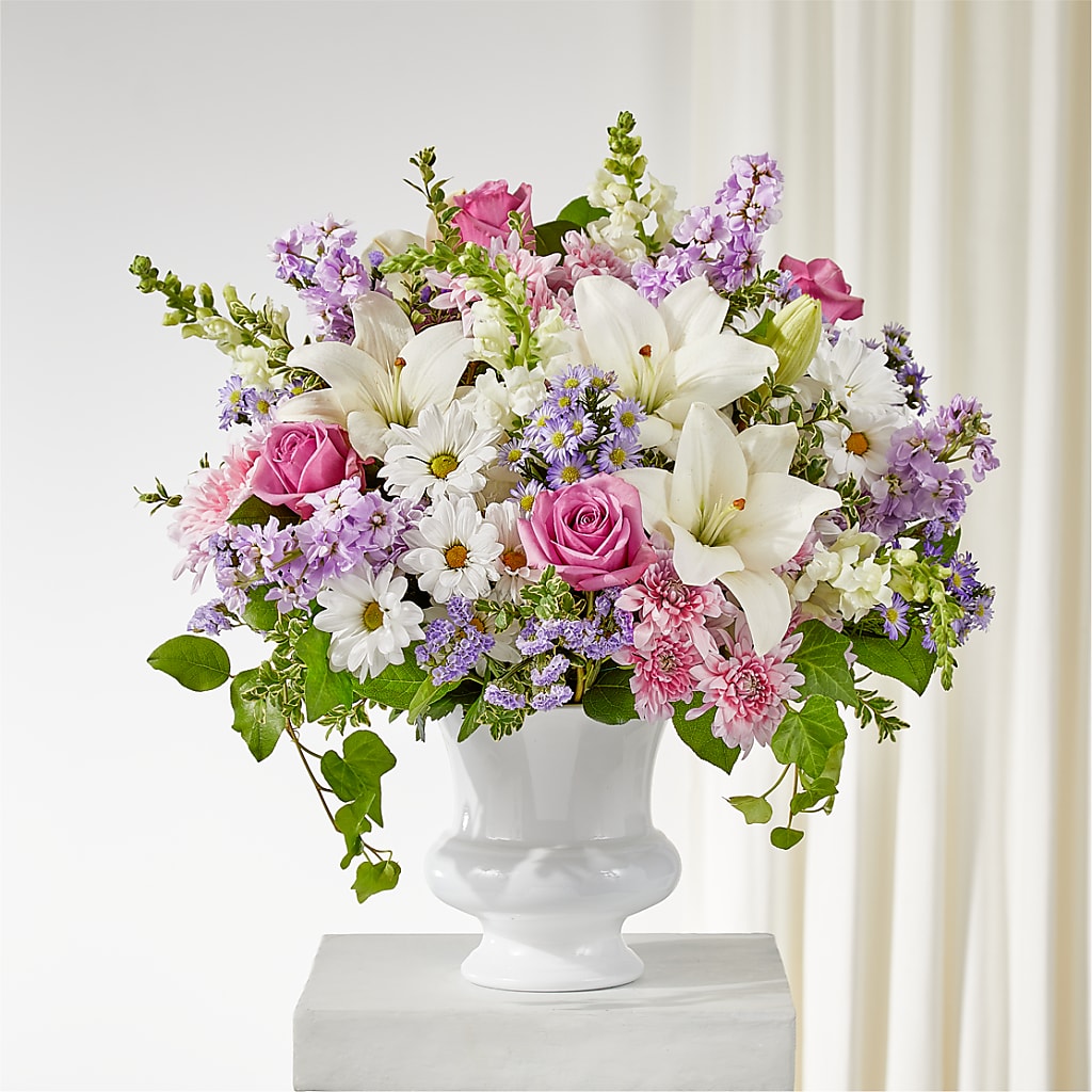 Remarkable Life Urn Arrangement – Flowers By Sue, Bullard TX