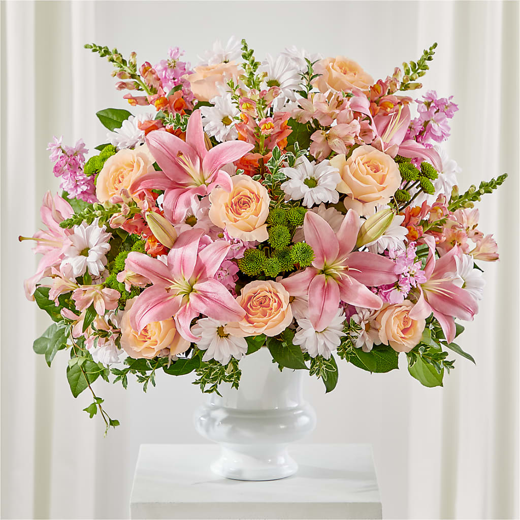 Heartfelt Gesture Urn Arrangement – Flowers By Sue, Bullard TX