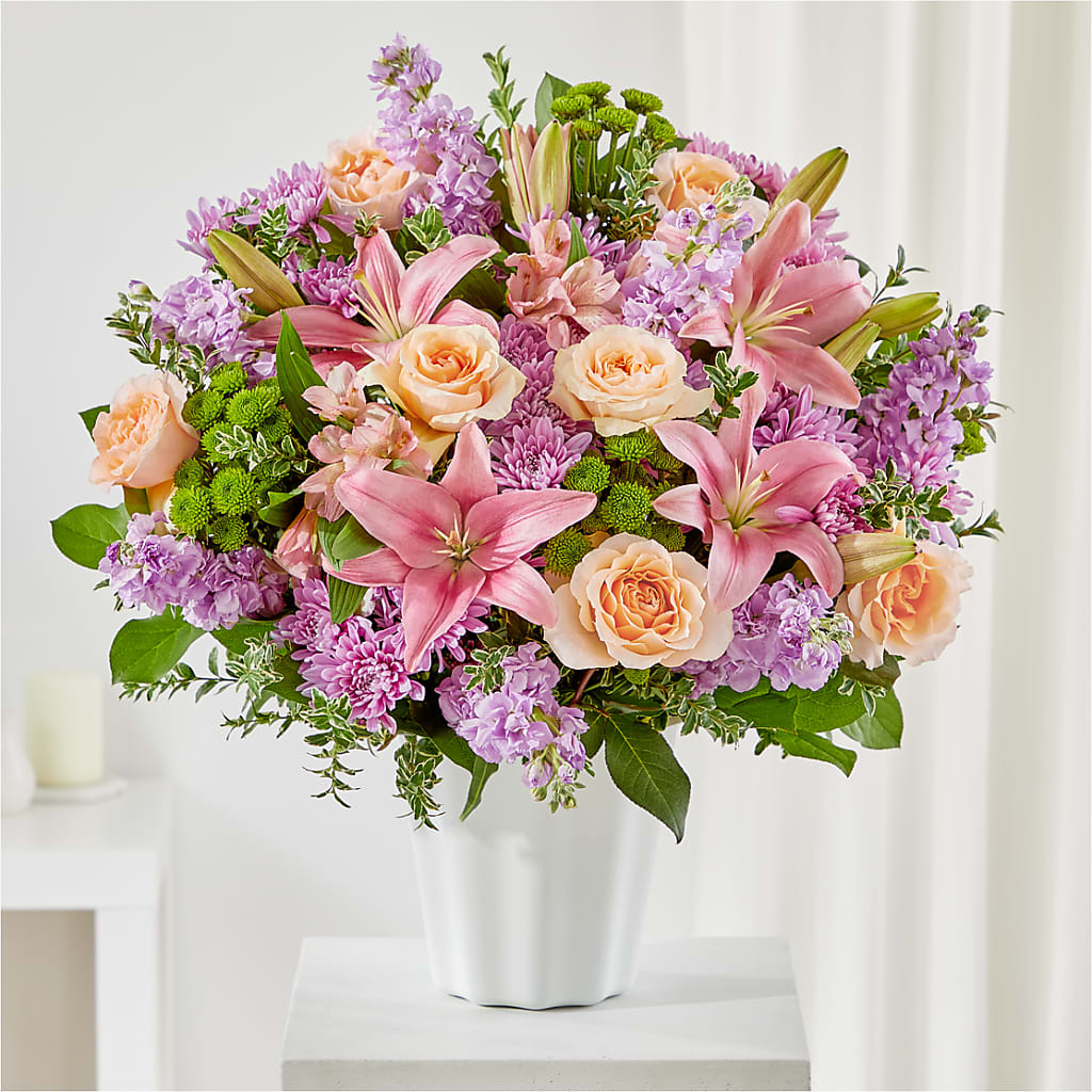 Supportive Embrace Tabletop Basket – Flowers By Sue, Bullard TX