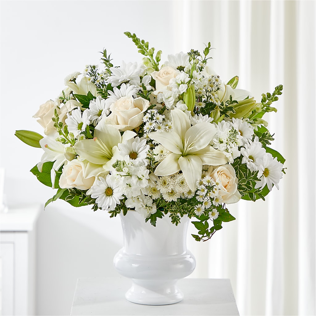Uplifting Urn Arrangement – Flowers By Sue, Bullard TX