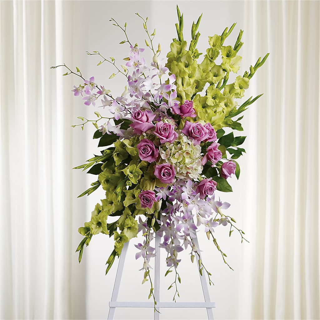 Lasting Legacy Standing Spray – Flowers By Sue, Bullard TX