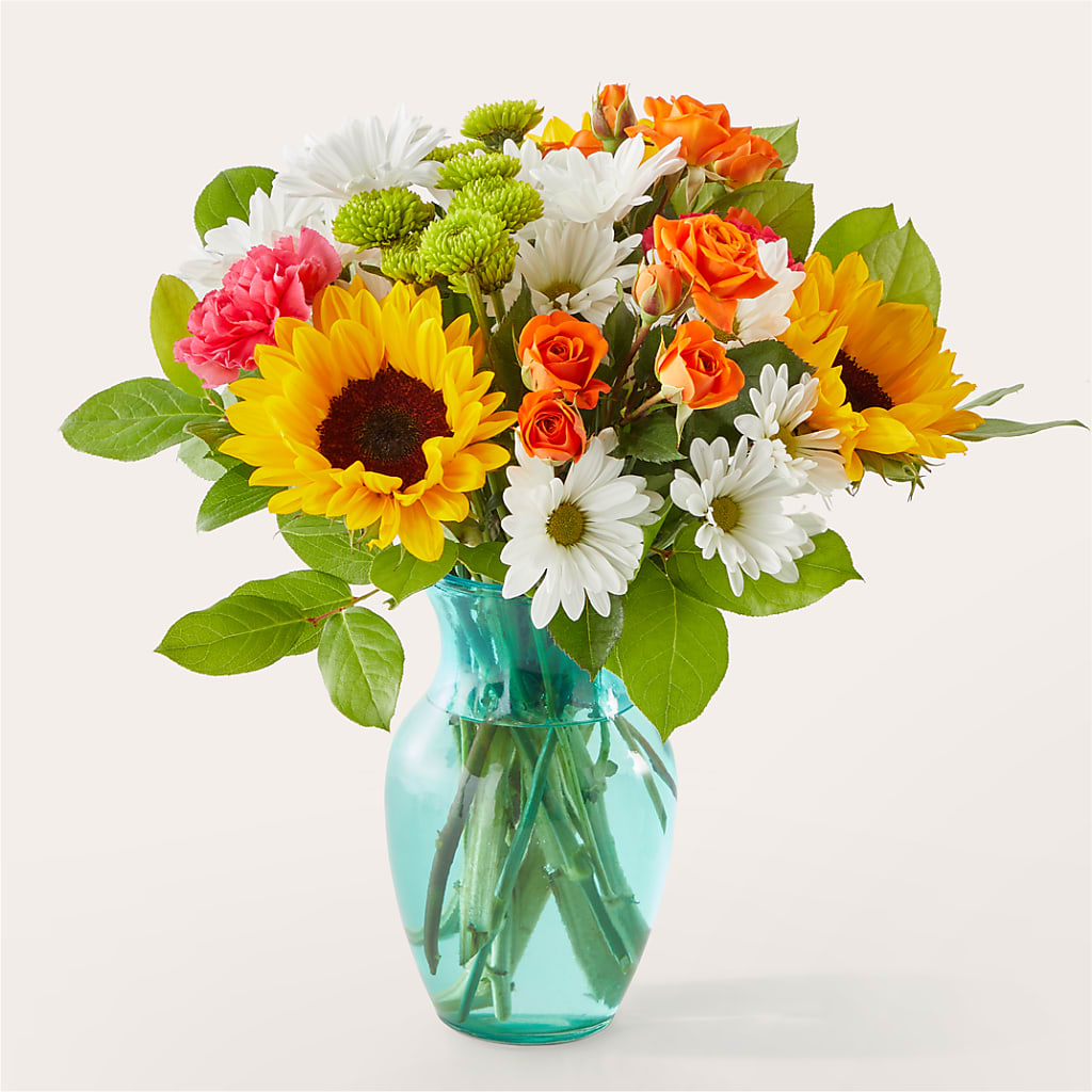 Sun-drenched Blooms Bouquet – Flowers By Sue, Bullard TX