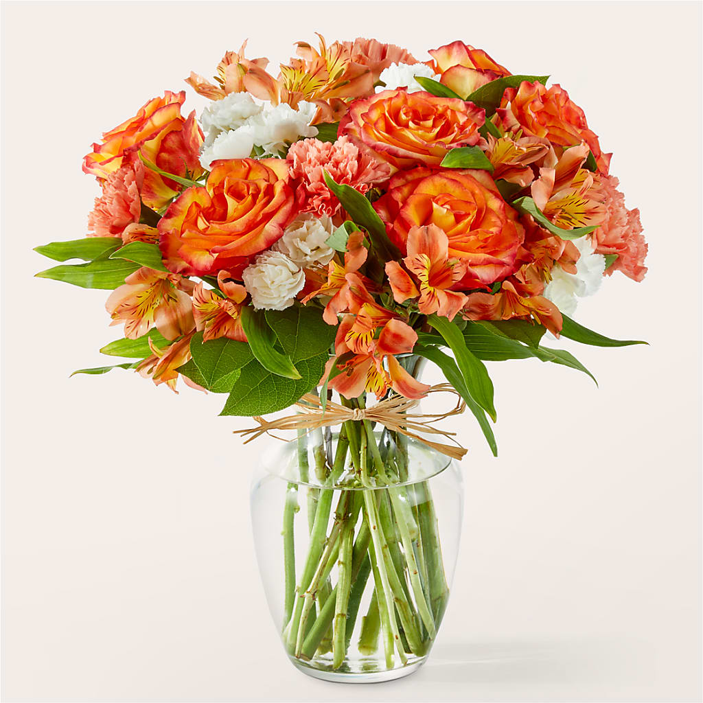 Apricot Glow Bouquet – Flowers By Sue, Bullard TX