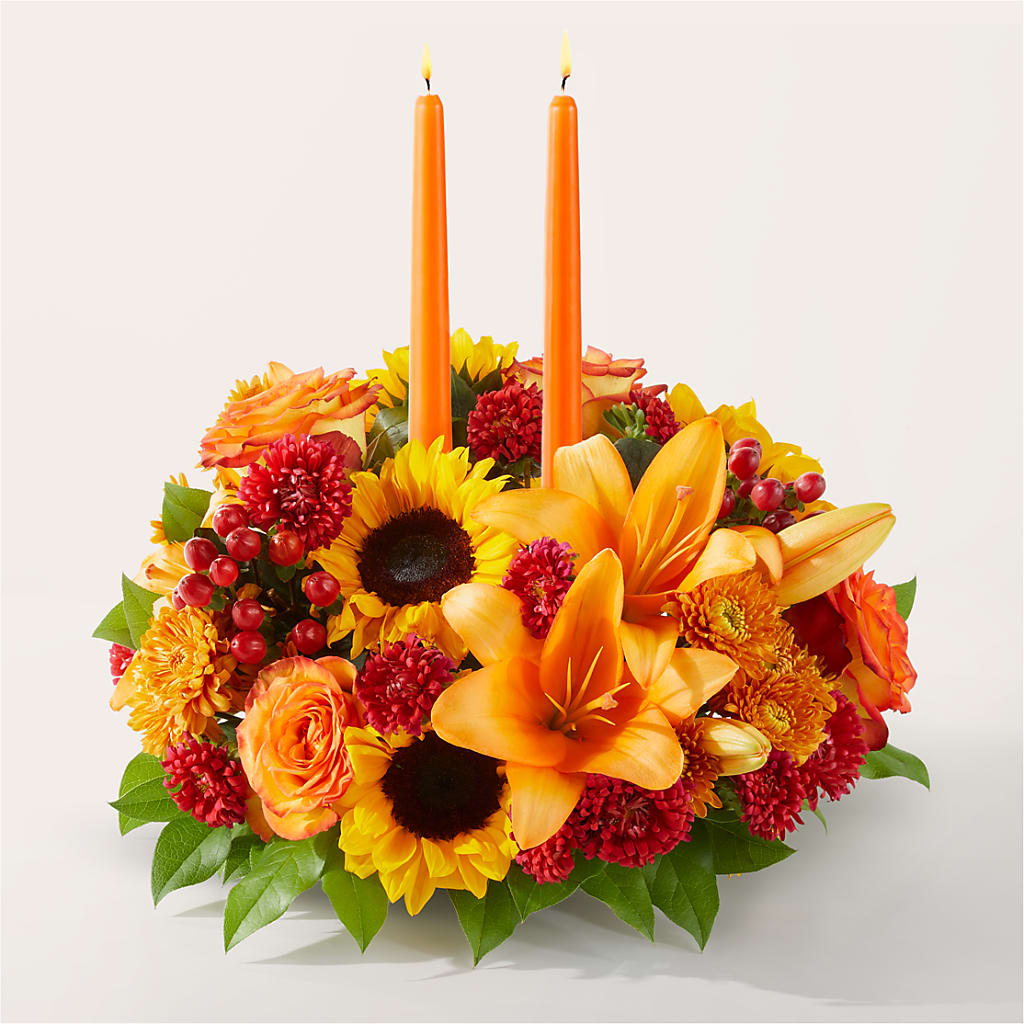 Grateful Centerpiece – Flowers By Sue, Bullard TX