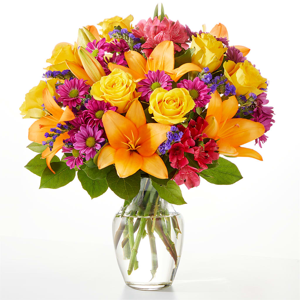 Colorful Visions Bouquet – Flowers By Sue, Bullard TX