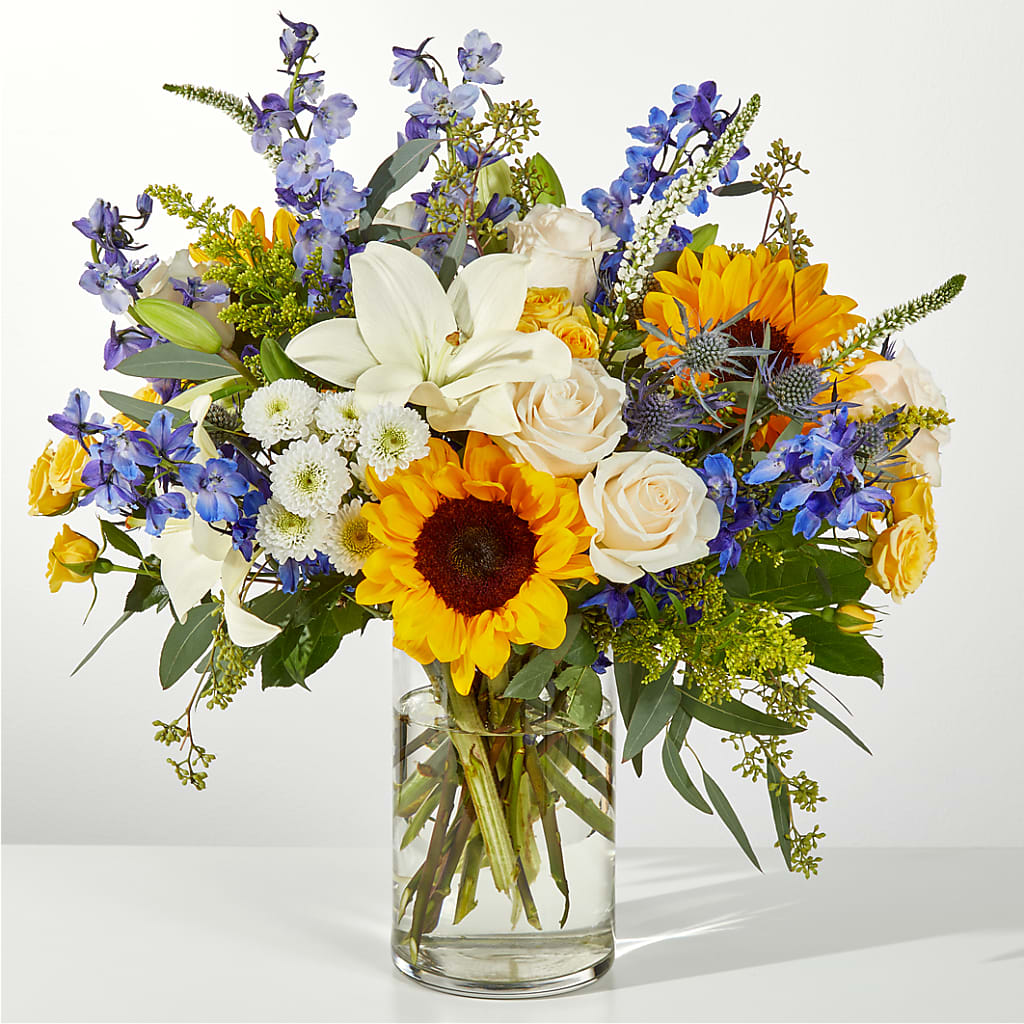 Wonderfully Sunny Bouquet – Flowers By Sue, Bullard TX