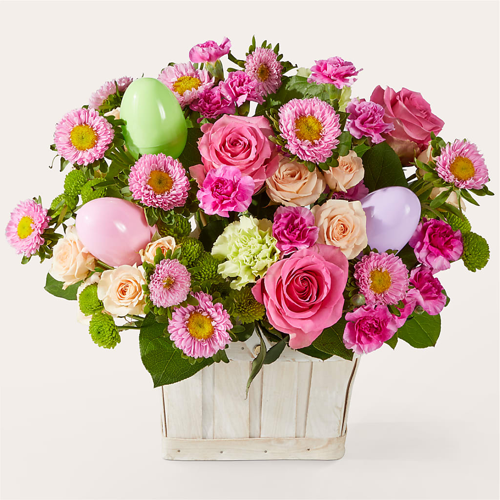 Get Eggcited Basket – Flowers By Sue, Bullard TX