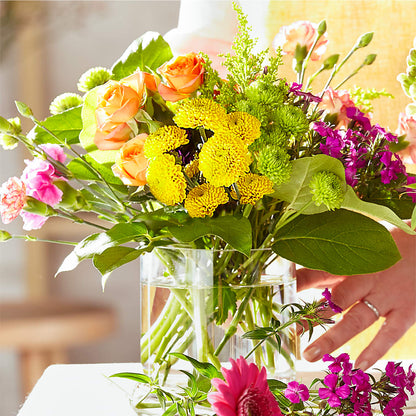 Bold & Bright – A Florist Original –  Flowers By Sue, Bullard TX