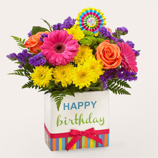 Birthday Brights Bouquet –  Flowers By Sue, Bullard TX