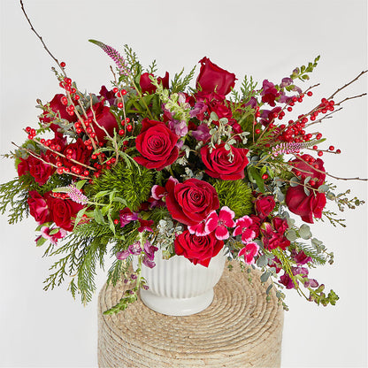 Big Red Bow Bouquet –  Flowers By Sue, Bullard TX