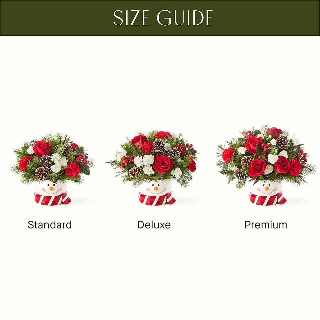 Jolly Snowman Bouquet –  Flowers By Sue, Bullard TX