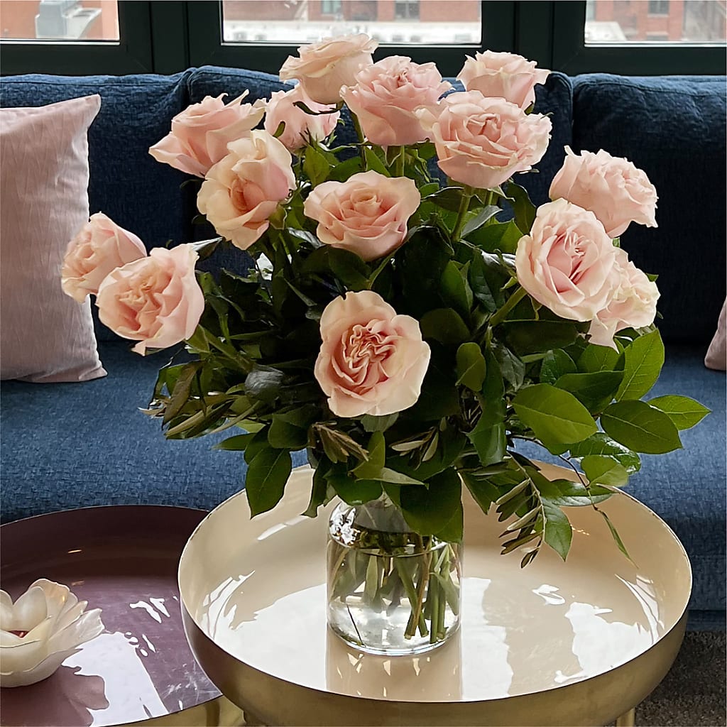 Long Stem Pink Rose Bouquet –  Flowers By Sue, Bullard TX