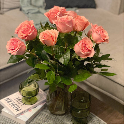Long Stem Pink Rose Bouquet –  Flowers By Sue, Bullard TX