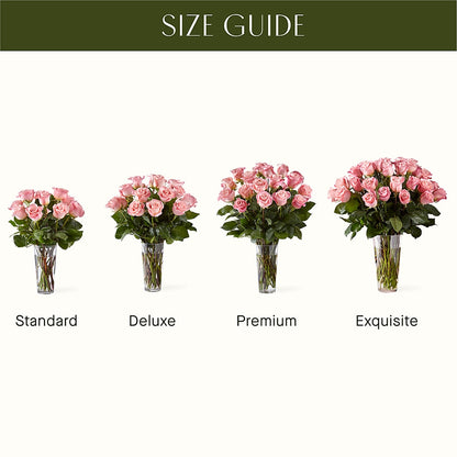 Long Stem Pink Rose Bouquet –  Flowers By Sue, Bullard TX