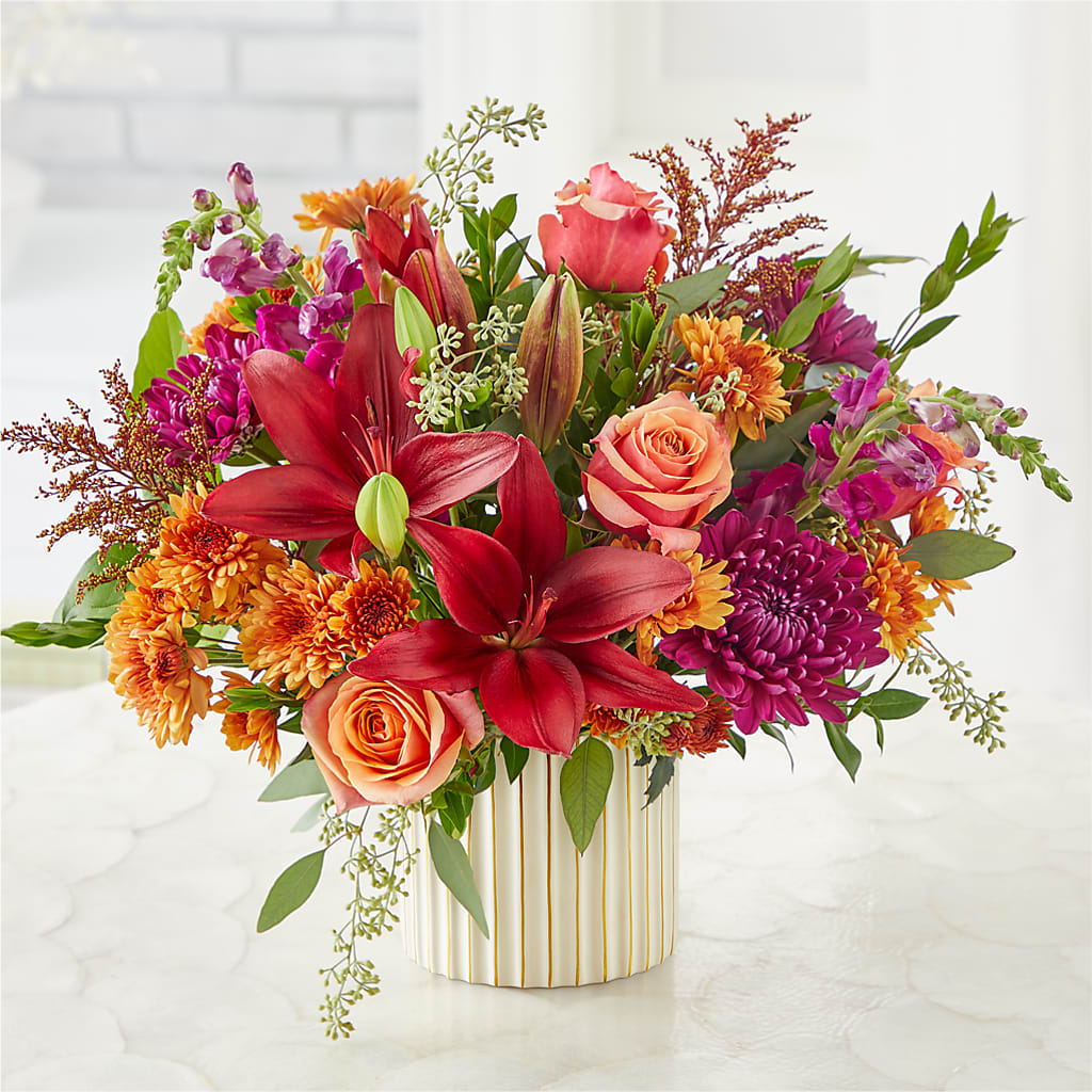 Burgundy Landscape Bouquet –  Flowers By Sue, Bullard TX