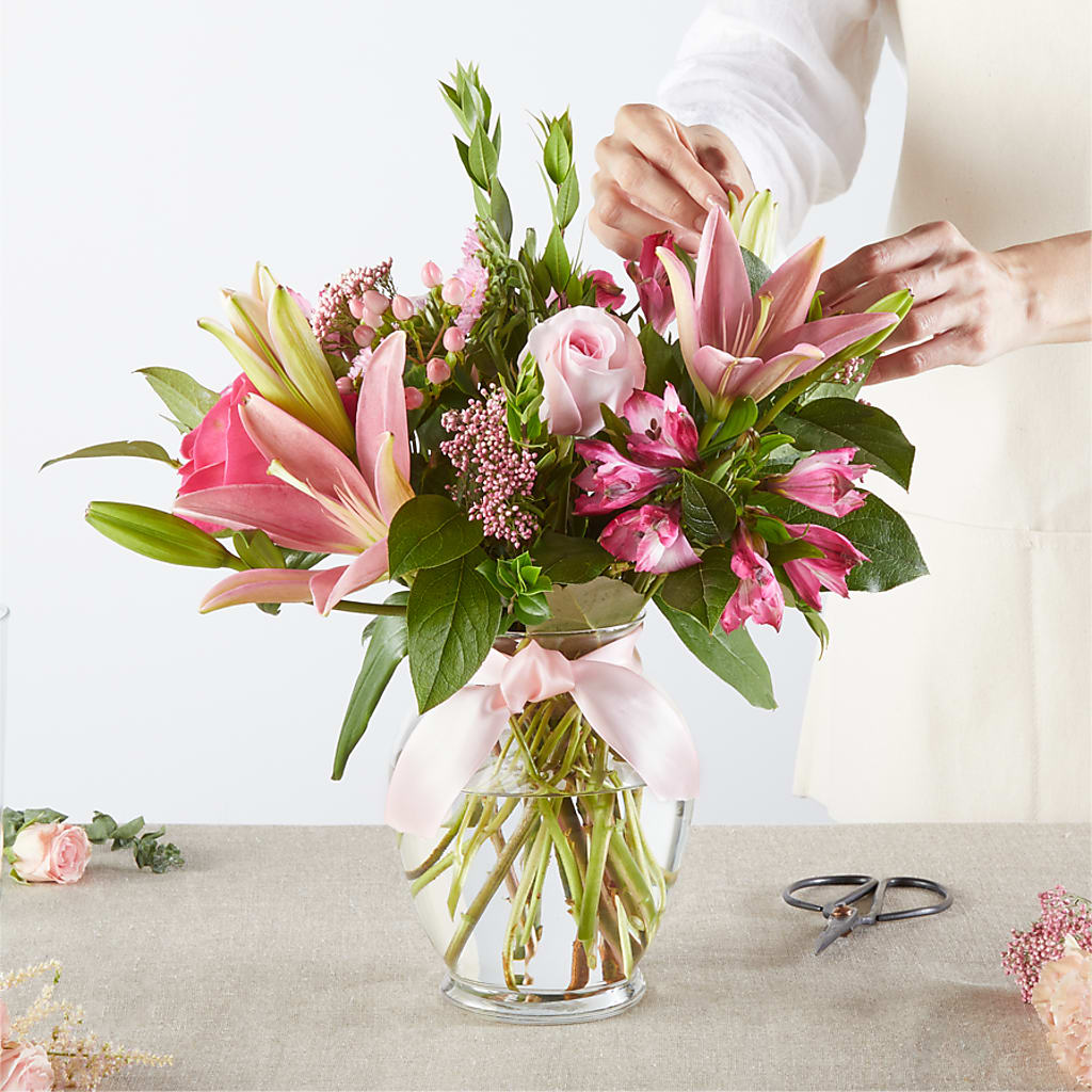 Pink Ribbon - A Florist Original –  Flowers By Sue, Bullard TX