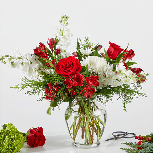 Merry Moment Bouquet – A Florist Original –  Flowers By Sue, Bullard TX