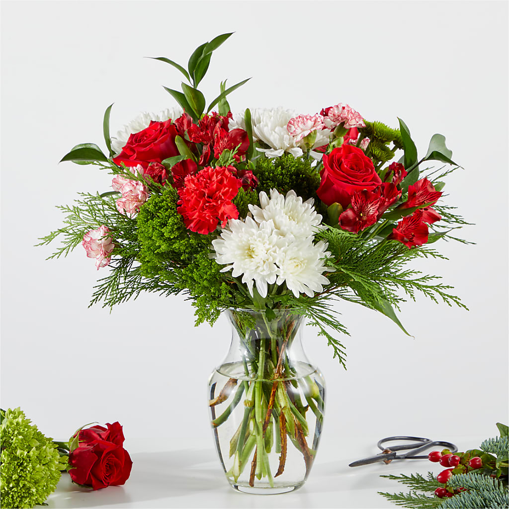Merry Moment Bouquet – A Florist Original –  Flowers By Sue, Bullard TX