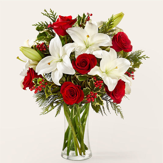 Sparkling Snowflakes Bouquet –  Flowers By Sue, Bullard TX