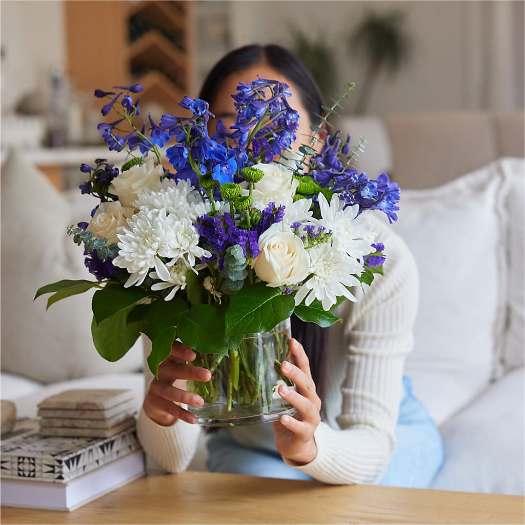 Cerulean Waves Bouquet –  Flowers By Sue, Bullard TX
