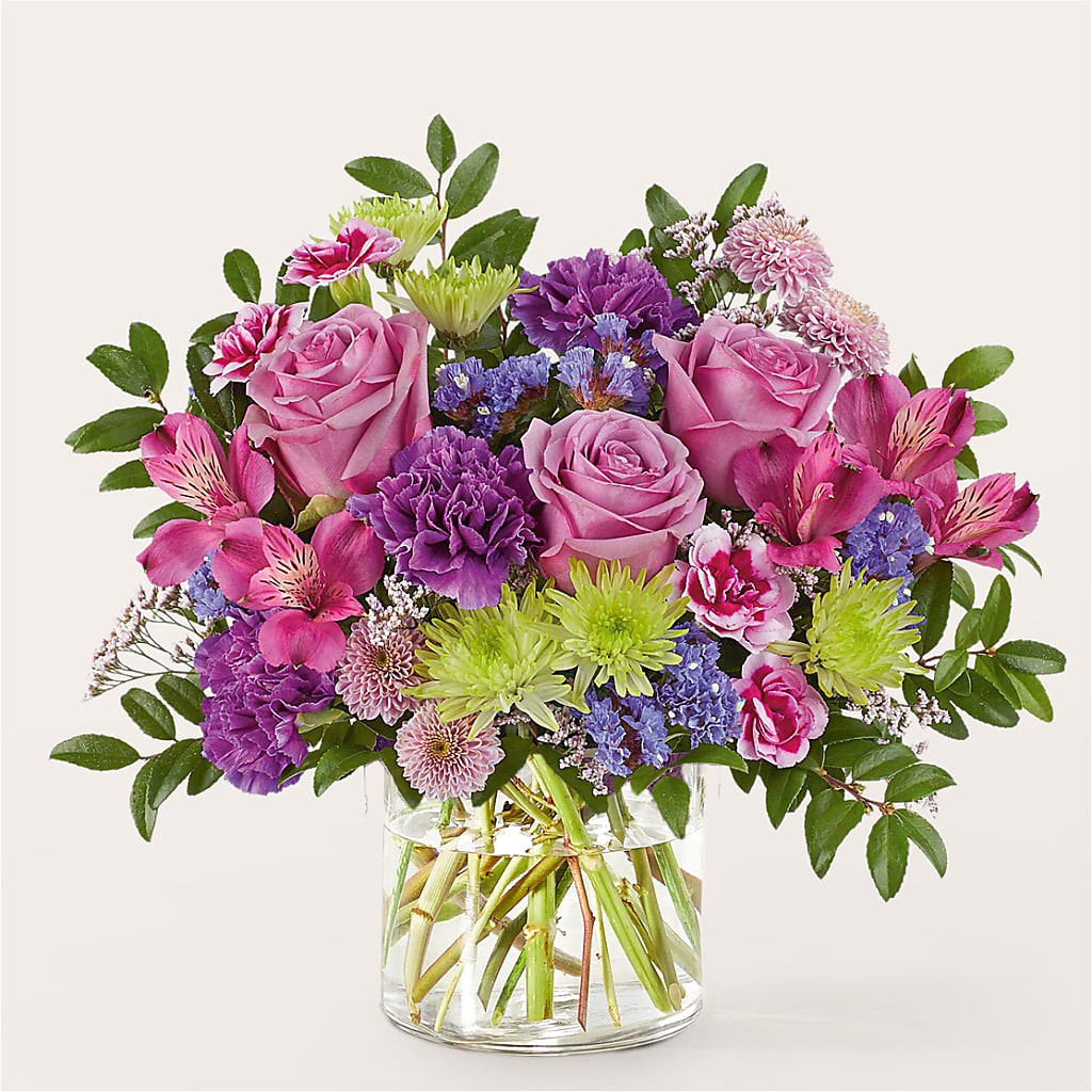 Glass Half Full Bouquet –  Flowers By Sue, Bullard TX